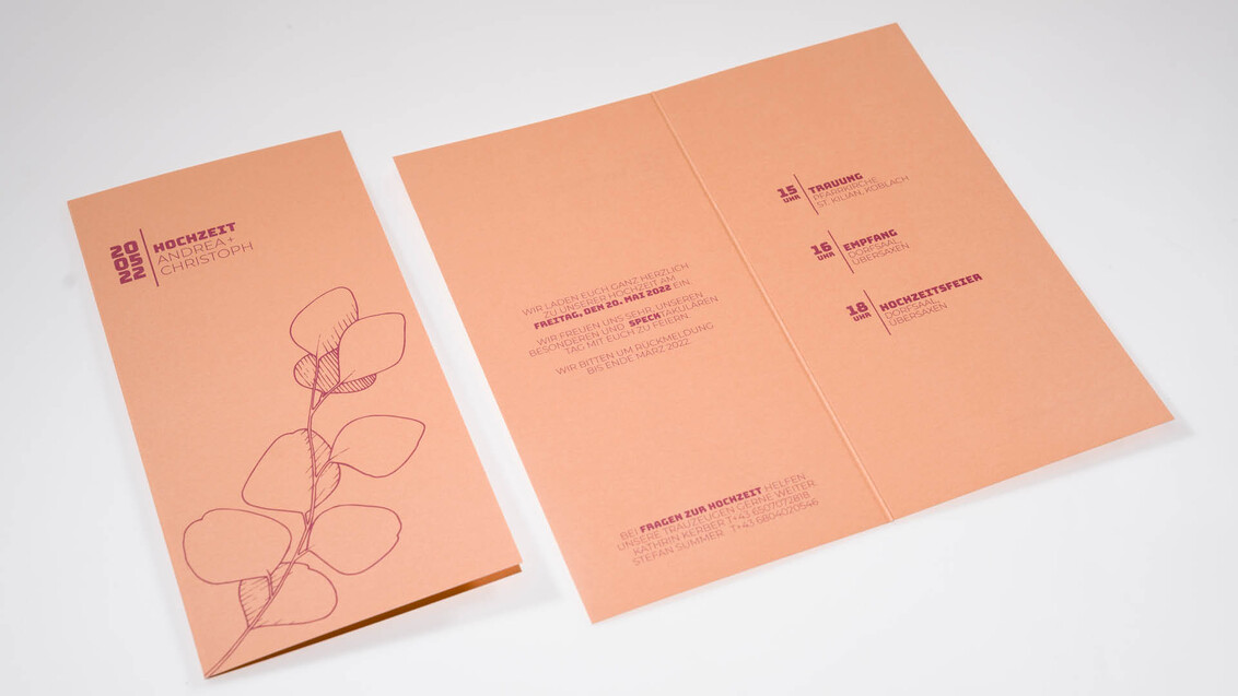ideenspinner: Einladung, Hochzeit, Idee, Gestaltung, Produktion