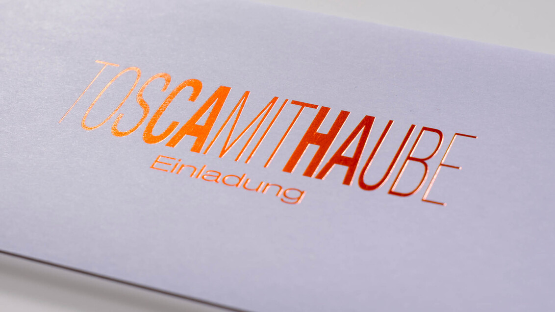 Heißfolienprägung ideenspinner: Veredelung, Einladung, Heißfolienprägung