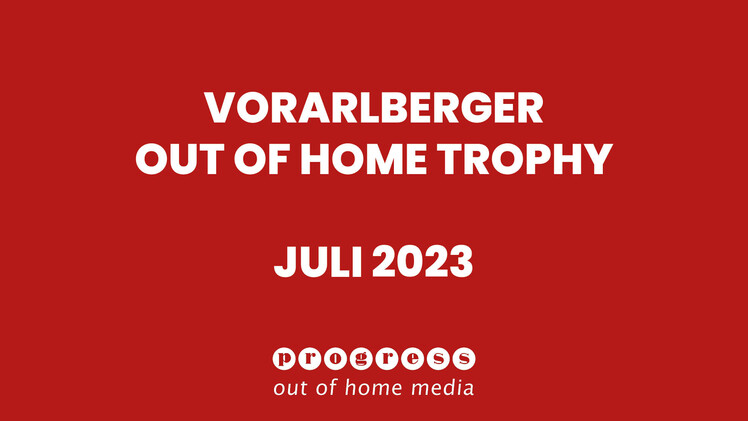 ideenspinner: out of home trophy, Preis, bestes Plakat, Juli 2023
