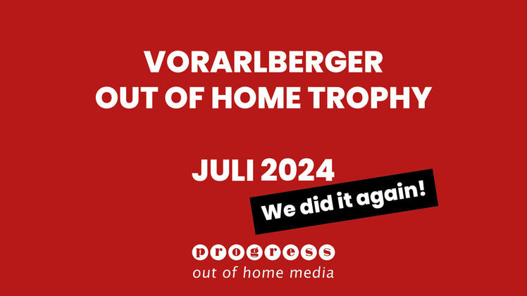 ideenspinner: out of home trophy, Preis, bestes Plakat, Juli 2024, SCRA